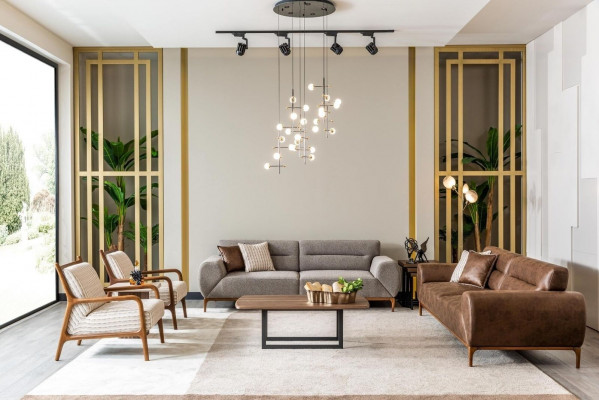 Softequipe Drësëtzeger Fautteuil Braun Polstersofa Gri Couchen Sofas