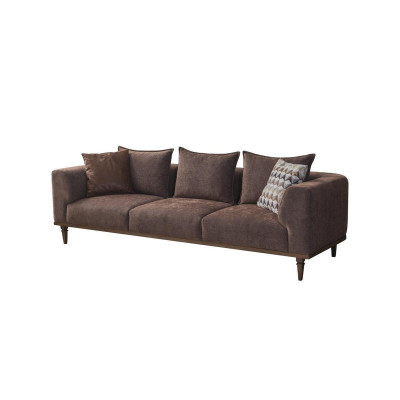 Couchensemble Véiersëtzer Drësëtzer Brong Stoffséi Polstersofa Couch