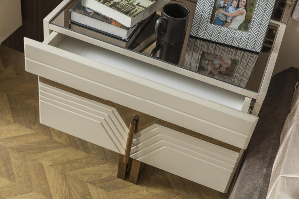 Schlofkummer Garnitur Duebelbett Bett Nuetsdëscher Set 3tlg Gro Modern