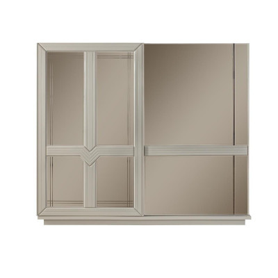 Kleederschaf Holzschaf Schlofzëmmer Schaf Schaf Spigel Wäiss