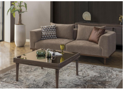 Dräisëtzer Sofa 3 Sëtzer Stoffssofa Polstersofa Gro Modern Stoff Nei