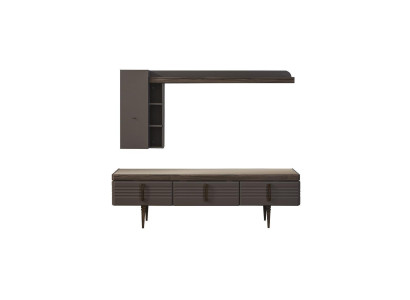 Wunnwand Sideboard RTV Lowboard Regaler TV-Stänn Schaf Holz Gro