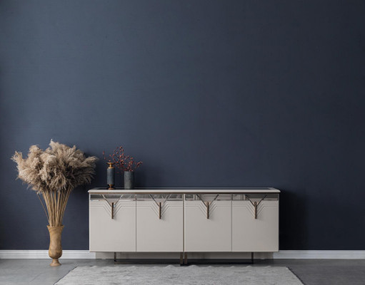 Säitenschaf Anrichte Holzschaf Kommode Schaf Holz Wäiss Modern