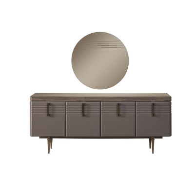 Sideboard Anrichte Gro Schaf Spigel Kommode Holz Garnitur Kommode