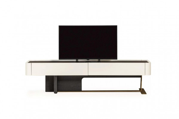 Sideboard RTV Lowboard TV Stänner Schaf Holz Wäiss Wunnzëmmer Modern