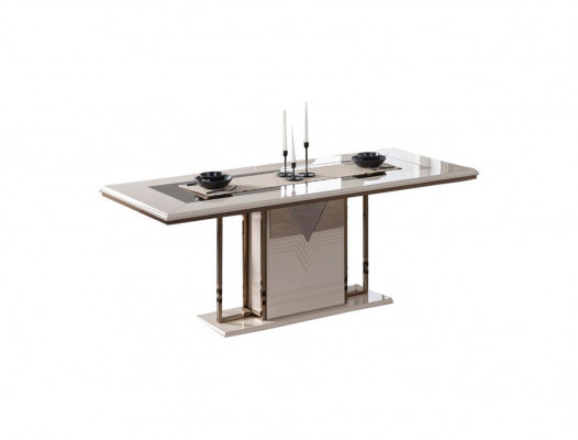 Luxus Iessdësch Iesszëmmerdësch Dësch Iesszëmmer Modern Holz Wäiss 200cm