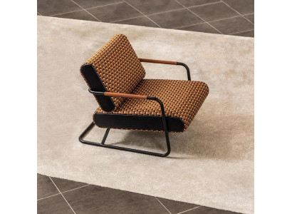 Sessel Ohrsessel 1 Sëtz Orange Klassesch Wunnzëmmer Stoff Design