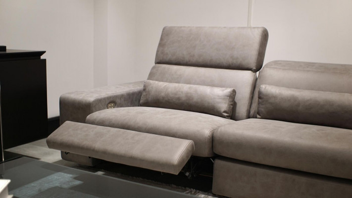 Sofa L-Form Modern Ecksofa Wunnzëmmer Set Ariichtung Design Couchtisch