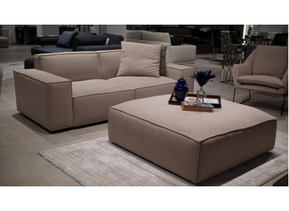 Wunnzëmmer Miwwelen Luxus Komplett 2-tlg Design Sofa Dräischëianlag Hocker