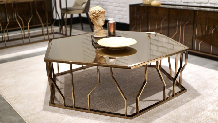 Modern Couchtisch Design Ariichtung Design Miwwelen Glas Dësch Stuff
