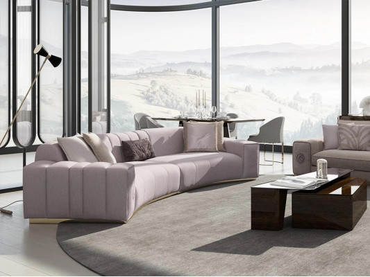 Sofa Garnitur 4tlg Sechssëtzer Dräisëtzer Sofa Couchen Wunnzëmmer Fauteuil