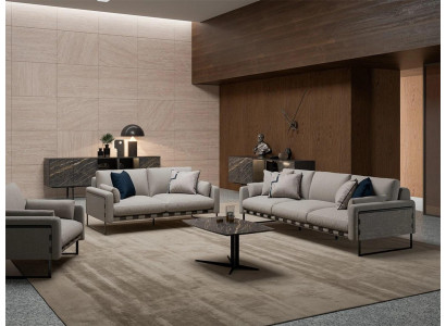 Garnitur Gepolstert Miwwelen Sofa Dräisëtzer Modern Divan Zwëschesëtzer Miwwelen Dëschméngel