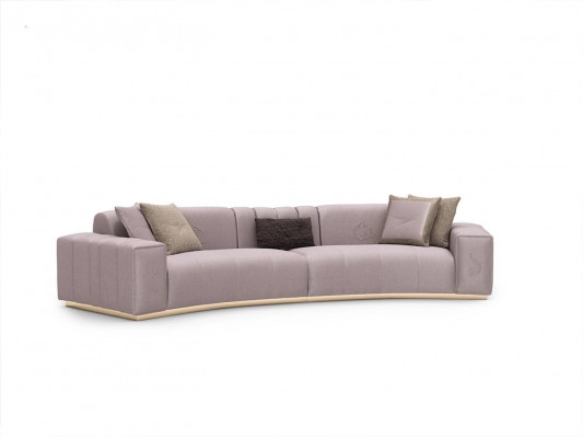 Grouss Sofa Couche Sechseck Polstermébel Textil Luxus Ariichtung Wunnzëmmer