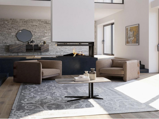 Modern Designer 2x Fauteuil Polster Set Luxus Textil Wunnzëmmer Buedemstelzlitschen Neit