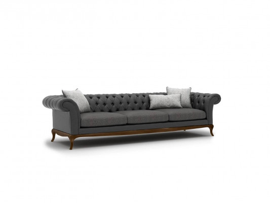 Wunnenzëmmer Canapé Couch Véiersëtzer Grog Ariichtung Designer Polstermies.