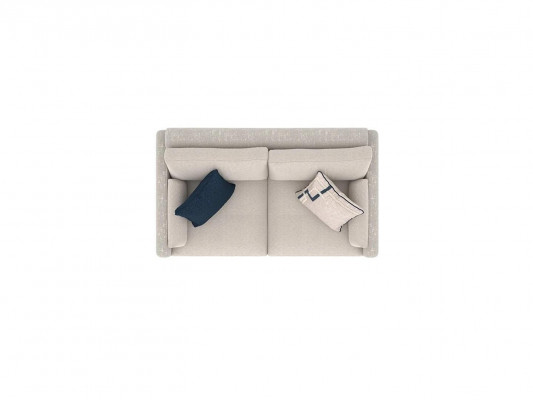 Canapé Zweisitzer Wohnzëmmer Miwwel Modern Beige Couch