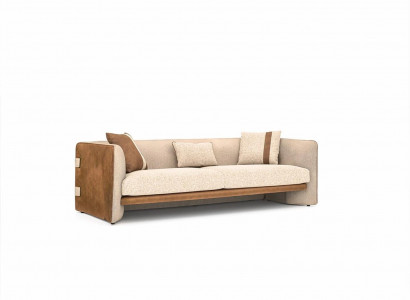 Béi Sofa Luxus Dräisëtzer Couch Modern Ariichtung Polstermöbel Textil