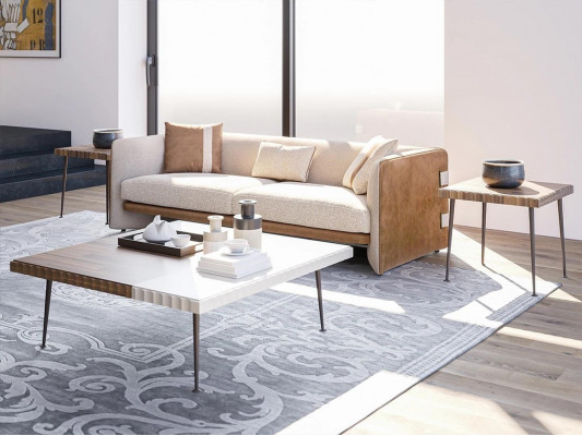 Béi Sofa Luxus Dräisëtzer Couch Modern Ariichtung Polstermöbel Textil