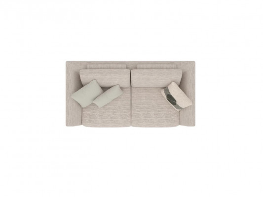 Zwee-Sëtz Sofa Canapé Wunnzëmmer Ariichtung Design Textil Polstermöbel