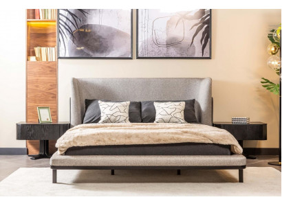 Garnitur Duebelbett Bett Schlofzëmmer Nuetsdëscher 3tlg Gro Modern