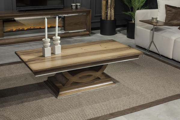 Sailen Dësch Couchtisch Brongen Dësch Wunnzëmmer Beistelltëscher Sofadësch Holz