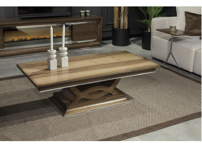 Sailen Dësch Couchtisch Brongen Dësch Wunnzëmmer Beistelltëscher Sofadësch Holz