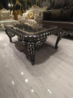 Design Miwwel Wunnzëmmer Sofagarnitur Set 2x Canapé + 2x Fotell + Dësch Set