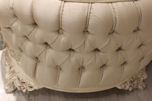 Exklusivt Wunnzëmmer-Set Trendegt Sofa-Design 2x Fotell Highlight Wunnzëmmer