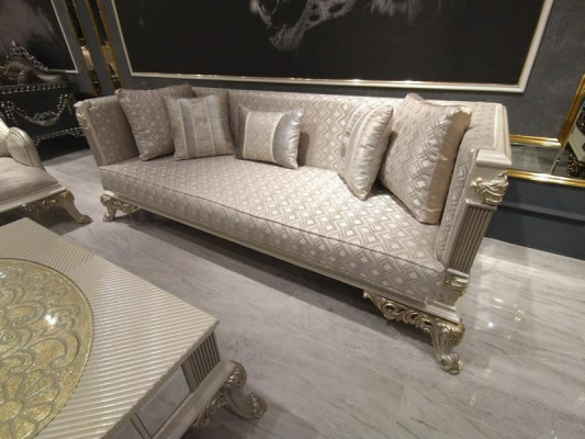 Premium Wunnzëmmer Miwwelen Stilvoll Wunnzëmmer Miwwelen 2x Sofa 3 Sëtzplazen