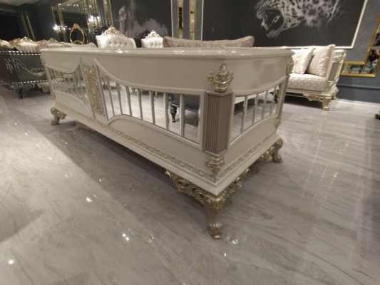 Premium Wunnzëmmer Miwwelen Stilvoll Wunnzëmmer Miwwelen 2x Sofa 3 Sëtzplazen