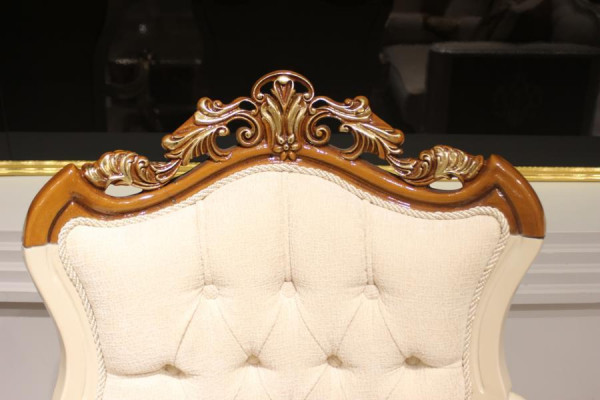 Exquisit Wunnzëmmer Sofagarnitur Sofa 2x Fauteuil Set Luxus Garnitur