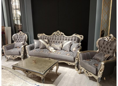 Stilvoll Chesterfield Stuff set Sofagarnitur 3+1+1 Sëtzer Canapé