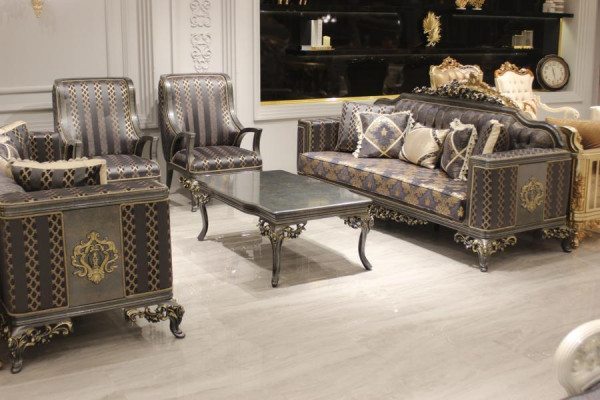 Luxuriéis 3 Deeler Sofagarnitur Set Sofa 3 Sëtz Relax 2x Sessel Deluxe