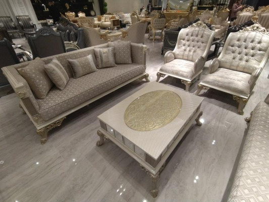 Premium Wunnzëmmer Miwwelen Sofagarnitur Edelt neit Sofa 3-Sëtzer Still