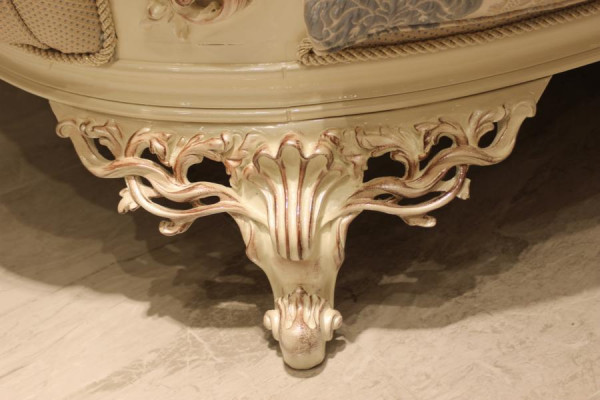 Stilvollen luxuriéise 3-Plaz Sofa Wunnzëmmer Sesel Nobel Miwwelen Nei