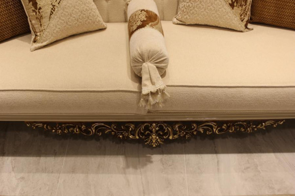 Elegant Wunnzëmmer Miwwelset luxuriéist Sofa gemittlech Sëtzgrupp Set mat 2