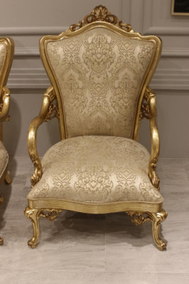 Designersofa-Garnitur 3+1 Sëtzer Couchgarnitur Textil Komplette Wunnzëmmer-Set Nei