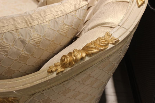 Aussergewéinlecht Wunnzëmmer Deluxe Canapé 3-Sëtzer Nobelt Canapé Beige Wunnzëmmer Canapé