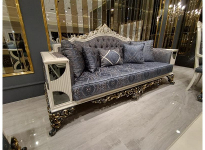 Designer Sofa Modern 3-Sëtzer Sofa Luxus Wunnzëmmer Sofa Neien