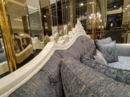 Designer Sofa Modern 3-Sëtzer Sofa Luxus Wunnzëmmer Sofa Neien