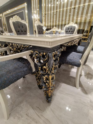 Eleganten Iesszëmmer Iessdësch Luxuriéisen Dësch Glamouréisen Iessdësch Neien
