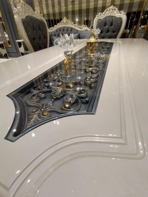 Eleganten Iesszëmmer Iessdësch Luxuriéisen Dësch Glamouréisen Iessdësch Neien