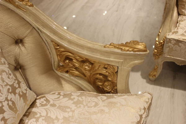 Edel Wunnzëmmer Fauteuil gemittleche Fauteuil Sëtz modernen Sëtzen Neien