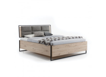 Modern Schlofzëmmer Bett Stilvoll hëlzent Bett Luxus duebel Bett