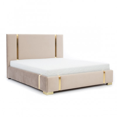 Beige Edelstolbett Schlofzëmmer Better Modern Polsterbett Miwwelen Neit