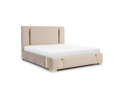 Beige Edelstolbett Schlofzëmmer Better Modern Polsterbett Miwwelen Neit