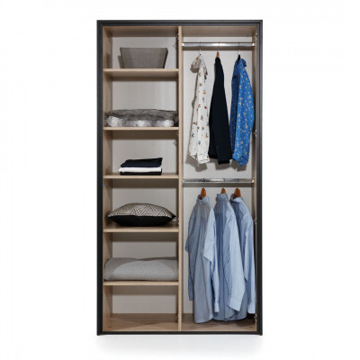 Schlofzëmmer Kleederschaf Designer Holz Modern Schief Luxus Miwwelen