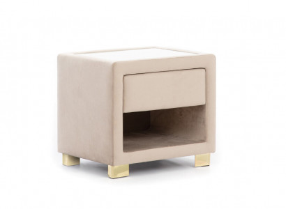 Béigen Quadrat Näschtdësch Designer Holzhueschtel Modern Miwwel Neien