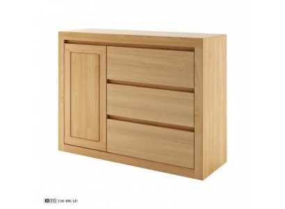 Landhaus Kommode Massivholz Schaf Schief Echt Holz Eech 140x90cm Kommoden