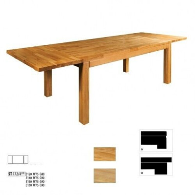 Iessen Dësch Holz Dëscher Wunnen Iess Zëmmer Dësch Massivholz 160x90cm Iessdëscher Massiv